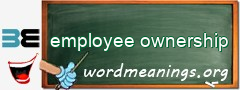 WordMeaning blackboard for employee ownership